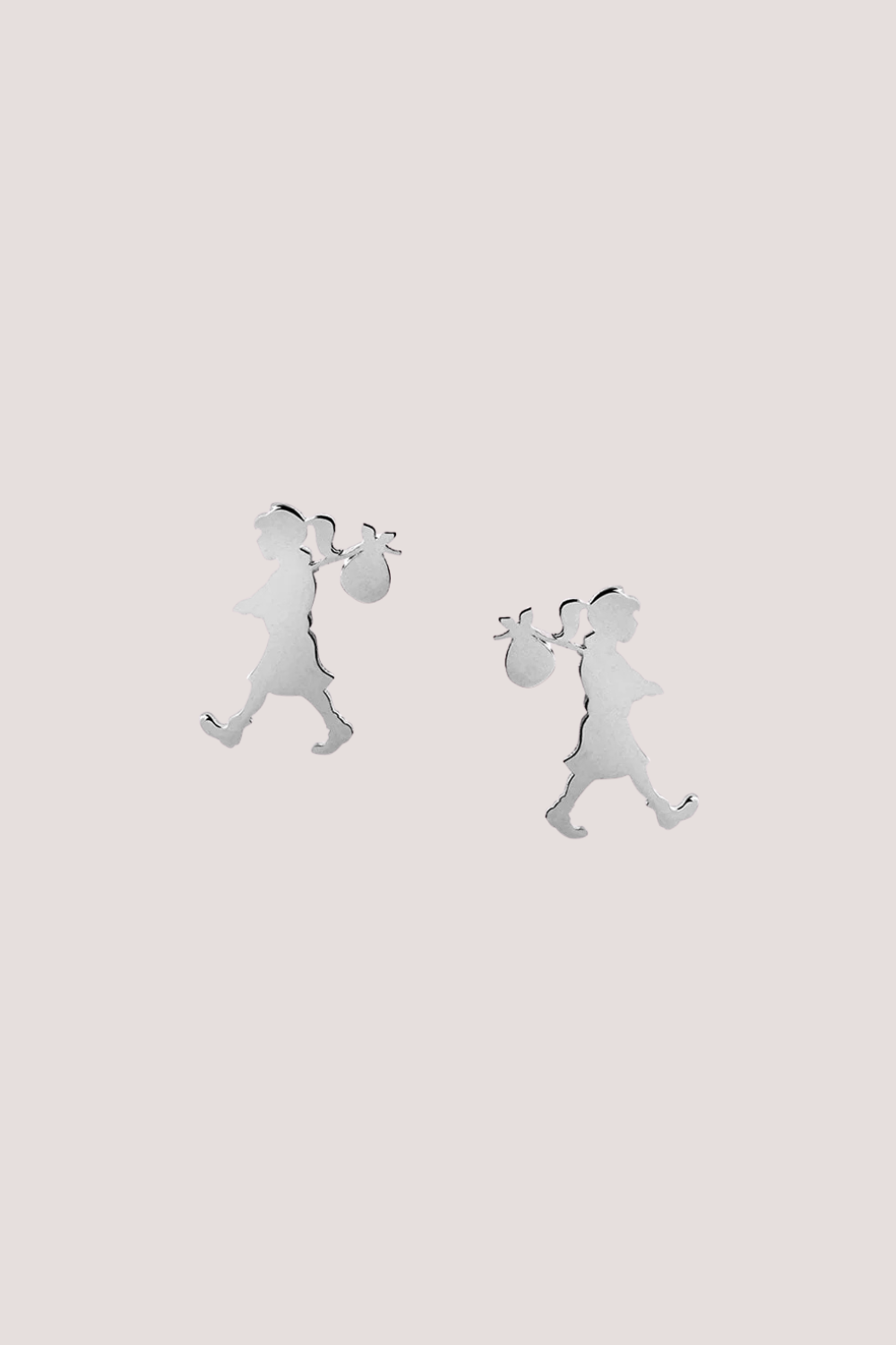 Runaway Girl Studs | Silver