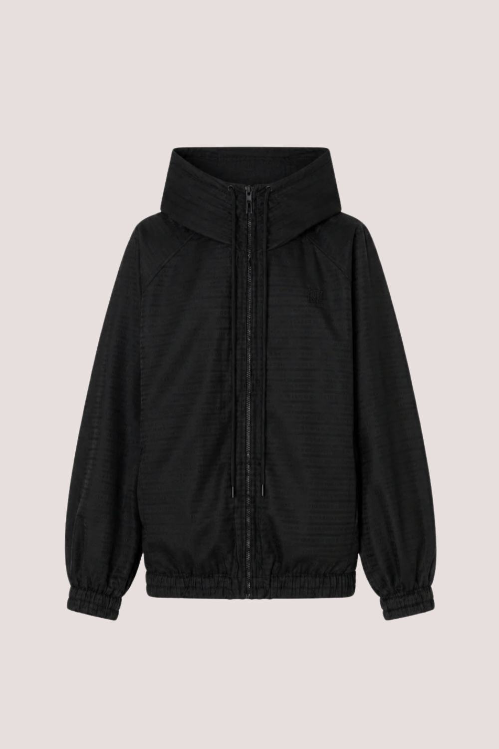 Escher Logo Jacquard Anorak | Black