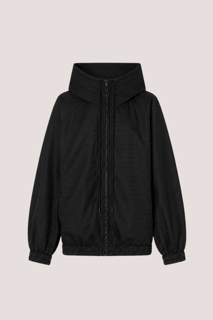 Escher Logo Jacquard Anorak | Black
