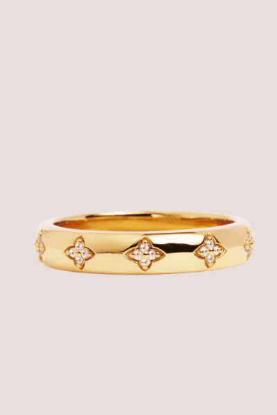 18k Gold Vermeil Bloom With You Lotus Ring