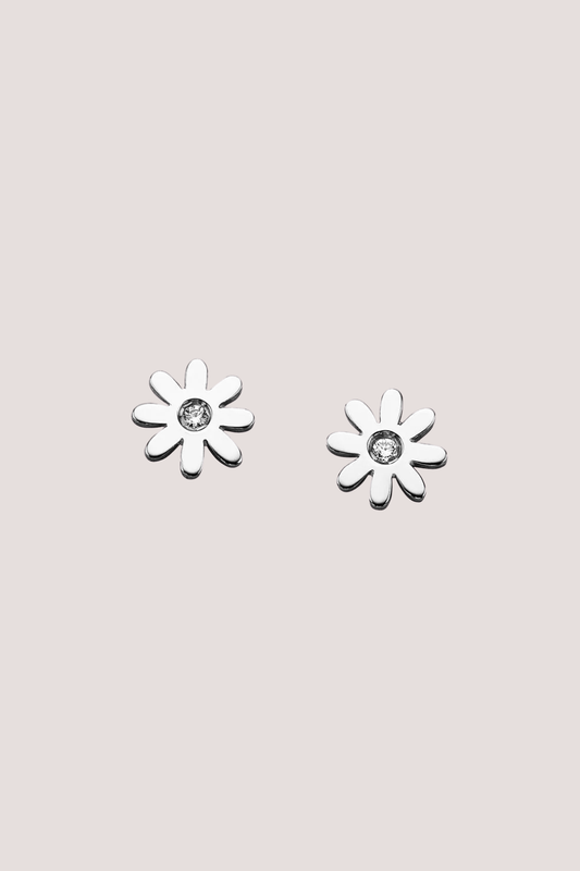 Mini Daisy Studs | Silver