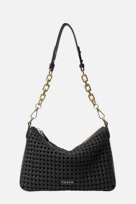 Dane Shoulder Bag | Black Braid