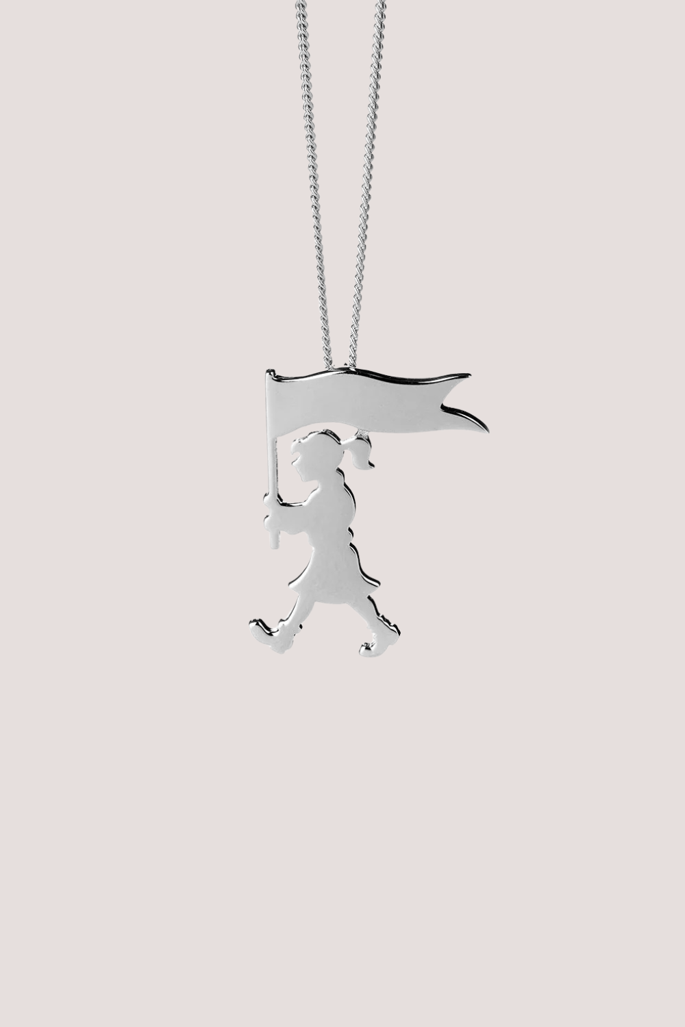 Marching Girl Necklace | Silver