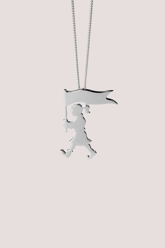 Marching Girl Necklace | Silver