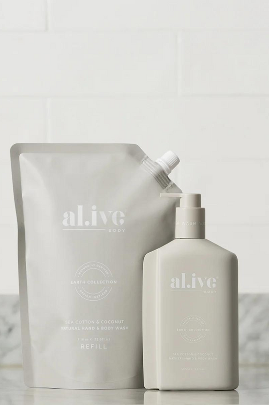 1 Ltr Wash Refill - Sea Cotton & Coconut