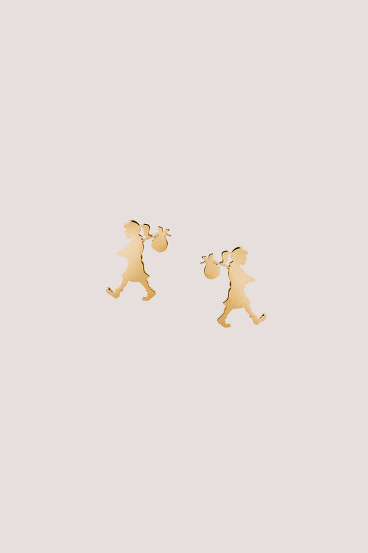 Runaway Girl Studs | Gold Plated