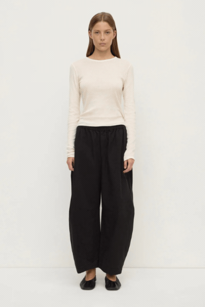 Lola Barrel Pant | Black