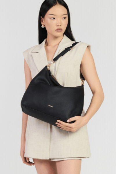 Miki Shoulder Bag | Black Luxe