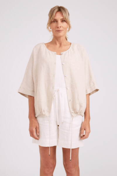 Studio Button Top/Jacket | Tusk