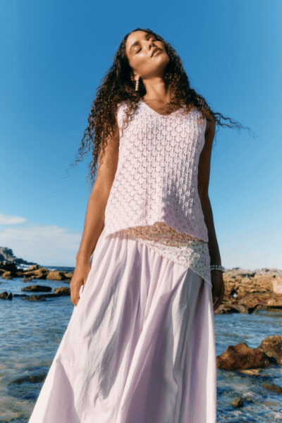 Mia Knit Top | Light Pink