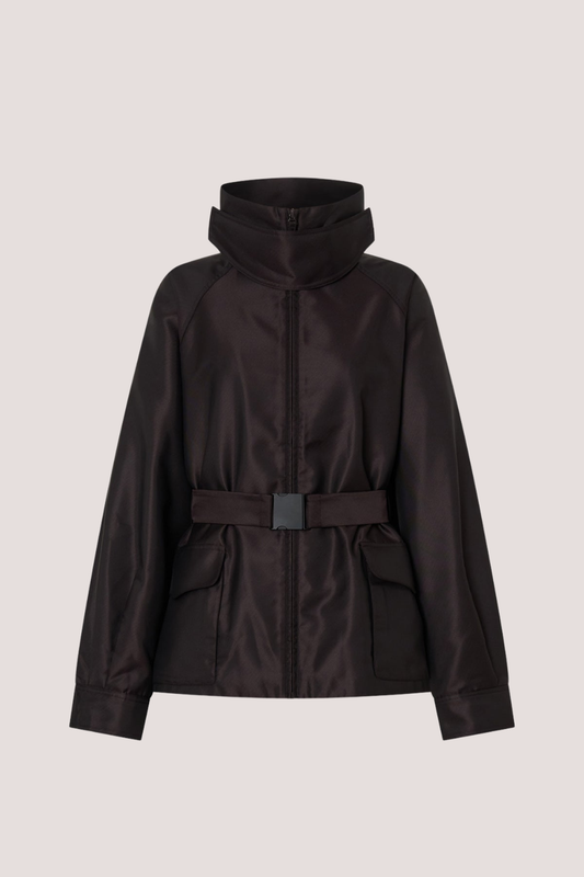 Escher Logo Jacquard Anorak | Black
