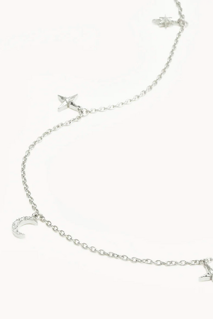 To The Moon And Back Choker | Silver