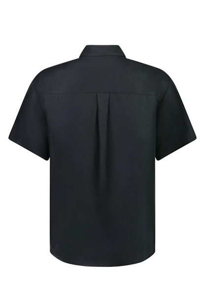 Short Sleeve Crisp Shirt | Black