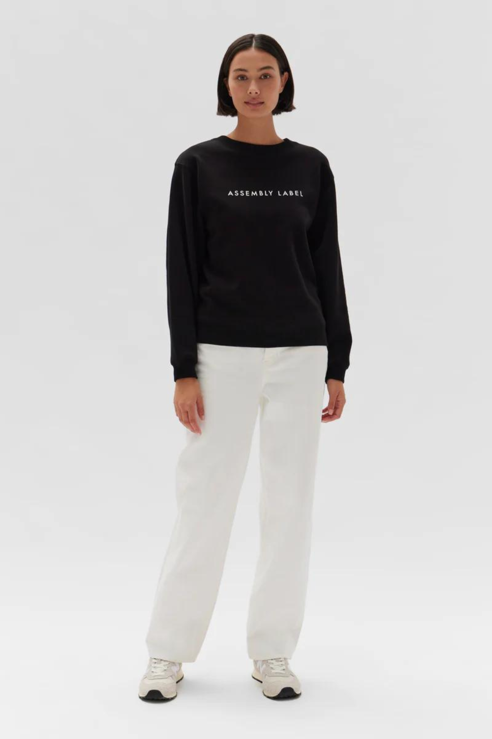 Assembly label online logo fleece sweater