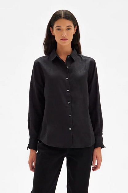 Xander Long Sleeve Shirt | Black