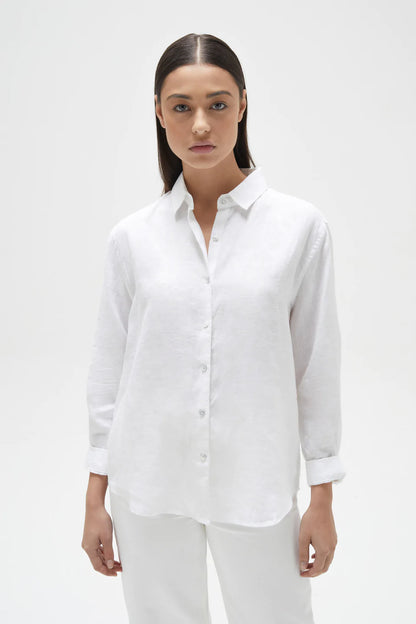 Xander Long Sleeve Shirt - White