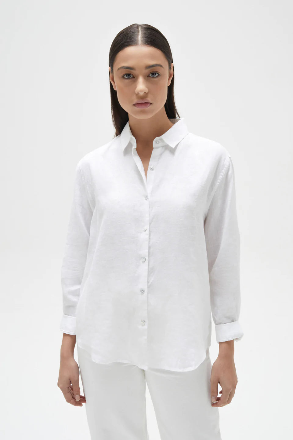 Xander Long Sleeve Shirt - White